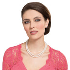 Regal Two Strand White Shell Pearl Necklace