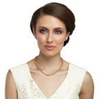 Luxe 18 Inch Austrian Crystal and Rose Gold Tone Necklace