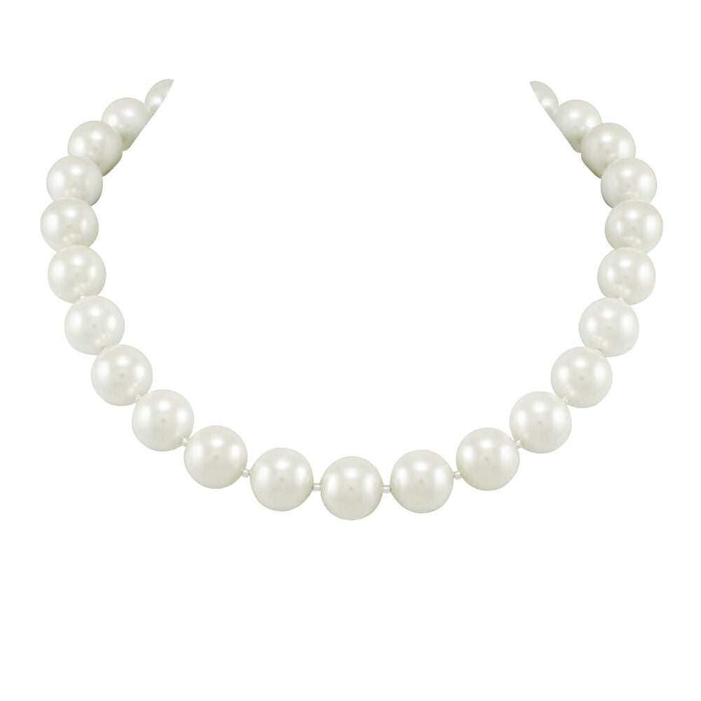 La Perla White South Sea Shell Pearl Necklace