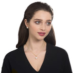 Divine White 12mm Shell Pearl Gold Tone Pendant