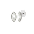 Evoke Clear Crystal Silver Tone Stud Pierced Earrings