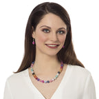 Hacienda Flamingo Pink Jade Drop Pierced Earrings