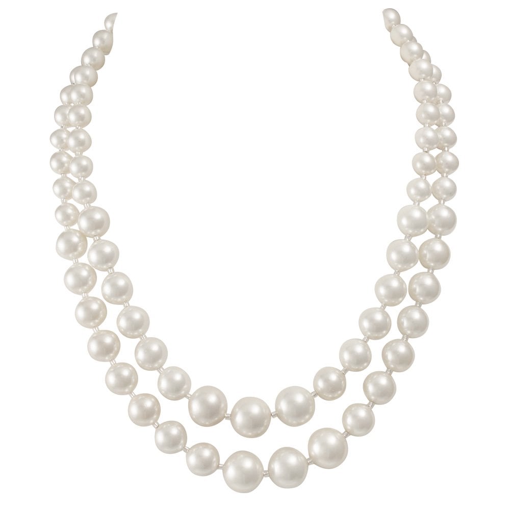 Cavendish Two Strand Graduated South Sea Shell Pearl Necklace