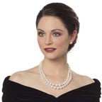 Cavendish Two Strand Graduated South Sea Shell Pearl Necklace