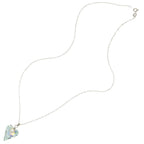 Wild at Heart Aurora Borealis Austrian Crystal Sterling Silver Pendant