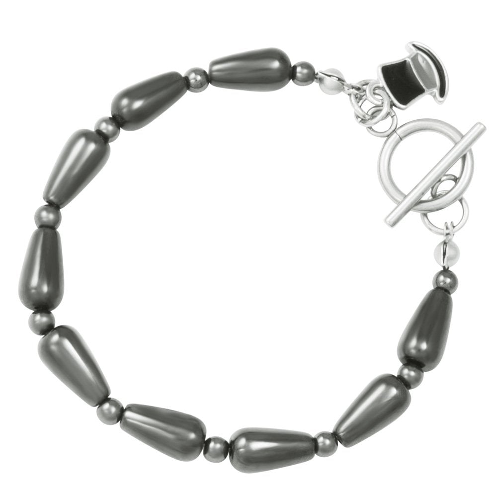 Bewitching Hematite Beaded Bracelet