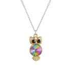 Ozzy the Owl Rivoli Crystal Two Tone Pendant