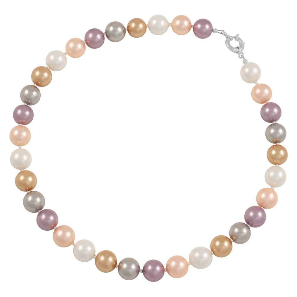 South Sea Pastels Multi Coloured Shell Pearl Necklace