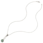 March Aquamarine Birthstone Sterling Silver Pendant