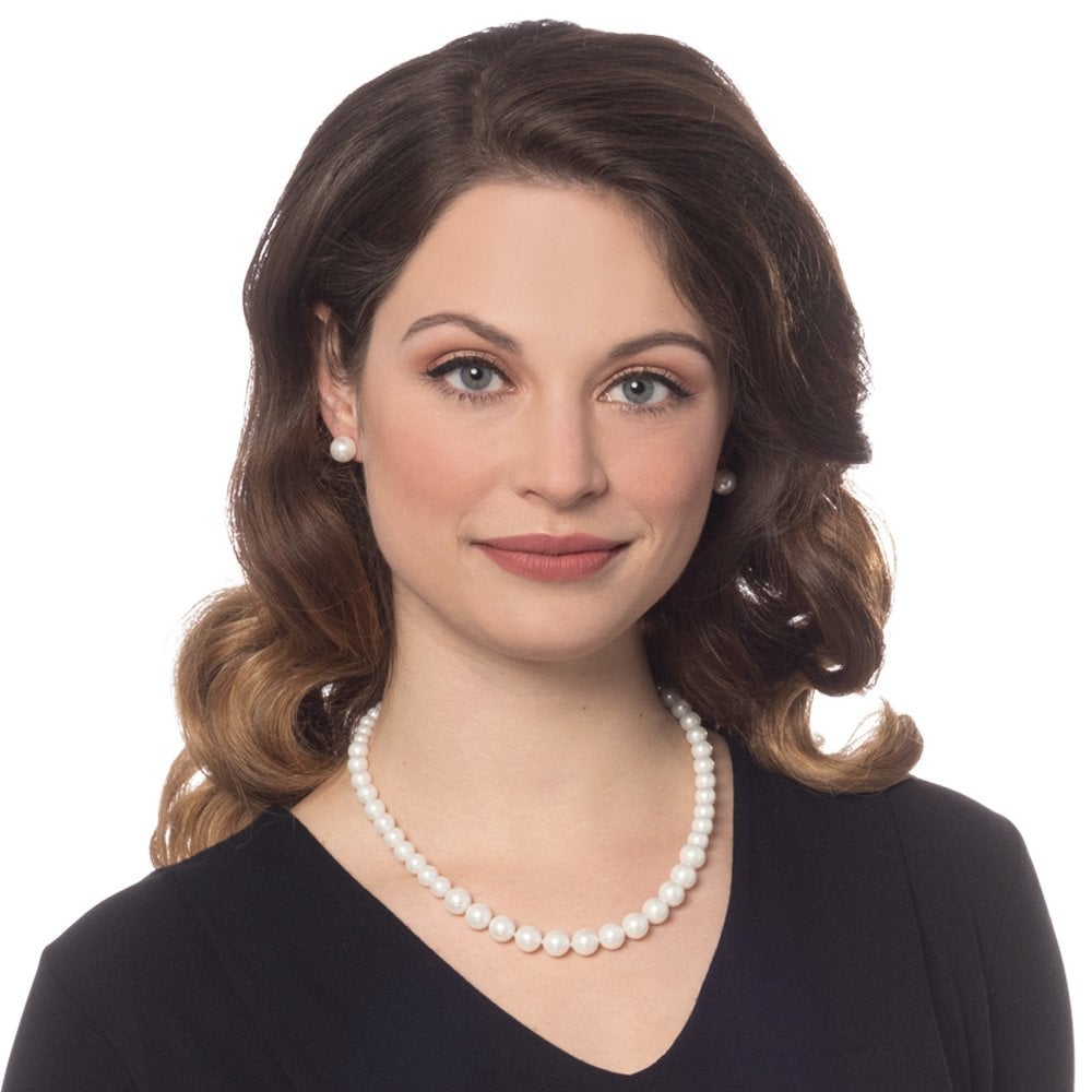 Windsor Single Strand Graduated White Shell Pearl Necklace