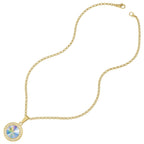 Viva Aurora Borealis Austrian Crystal Gold Tone Pendant