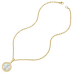 Viva Clear Austrian Crystal Gold Tone Pendant