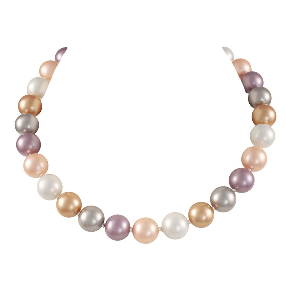 South Sea Pastels Multi Coloured Shell Pearl Necklace