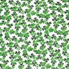 Irish Shamrock Green and White Multi Coloured Pure Silk Scarf