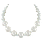 Highgrove White Shell Pearl and Crystal Statement Necklace