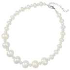 Highgrove White Shell Pearl and Crystal Statement Necklace