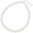 Duchy White Shell Pearl Silver Tone Necklace
