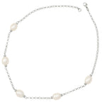 Doyenne White Freshwater Pearl Sterling Silver Necklace