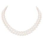 Regal Two Strand White Shell Pearl Necklace