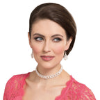 Adorn South Sea Shell Pearl Choker Necklace (Gold)