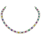 Alchemy Rainbow Hematite Round Beaded Necklace