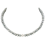 Majestic Platinum Crystal Statement Beaded Necklace