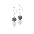 Majestic Rainbow Crystal Drop Pierced Earrings