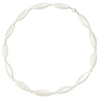 Monaco Oval White Shell Pearl Necklace