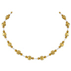 Imagination Silver and Gold Hematite Beaded Necklace