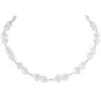 Sophistication Clear Crystal Silver Tone Necklace