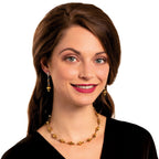 Imagination Silver and Gold Hematite Drop Clip On Earrings