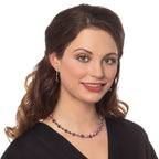 Vivacity Rainbow Hematite Silver Tone Drop Screw Back Clip On Earrings