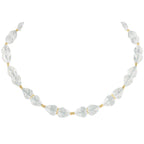 Sophistication Clear Crystal Gold Tone Necklace