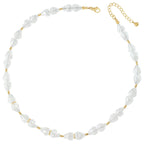 Sophistication Clear Crystal Gold Tone Necklace