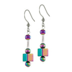 Imagination Rainbow Hematite Drop Pierced Earrings