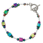 Imagination Rainbow Hematite Beaded Bracelet