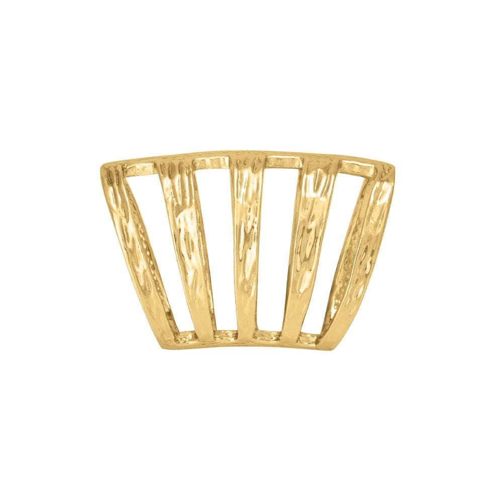 Gold Bands Scarf Ring