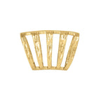 Gold Bands Scarf Ring