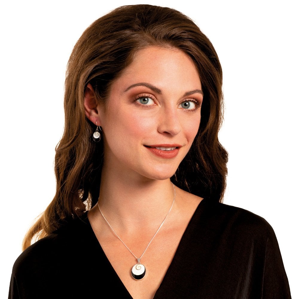 Ceremony Eye of Shiva Sterling Silver Drop Pierced Earrings