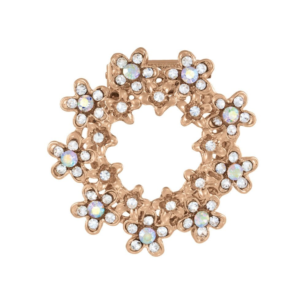 Marguerite Aurora Borealis Crystal Scarf Clip