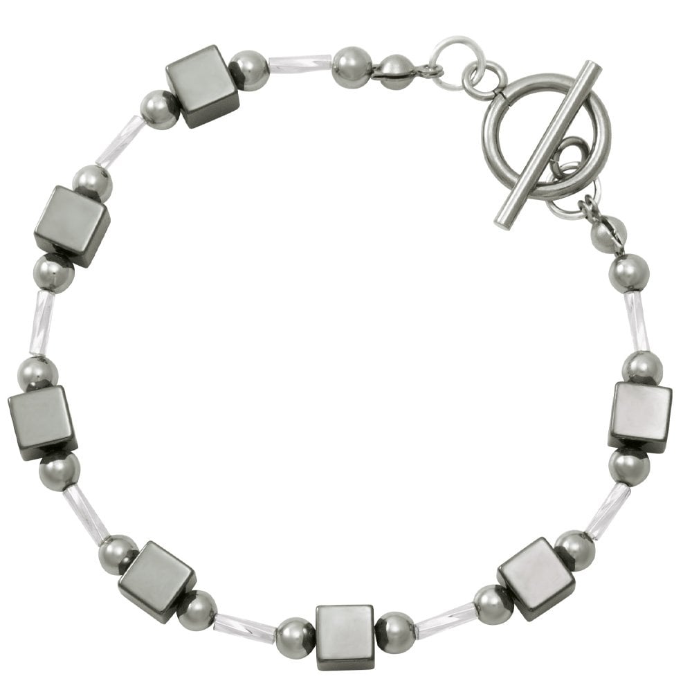 Imagination Hematite Beaded Bracelet