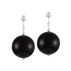 Vanity Black Mountain Jade Drop Clip On Earrings