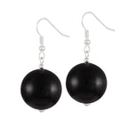 Vanity Black Mountain Jade Drop Pierced Earrings