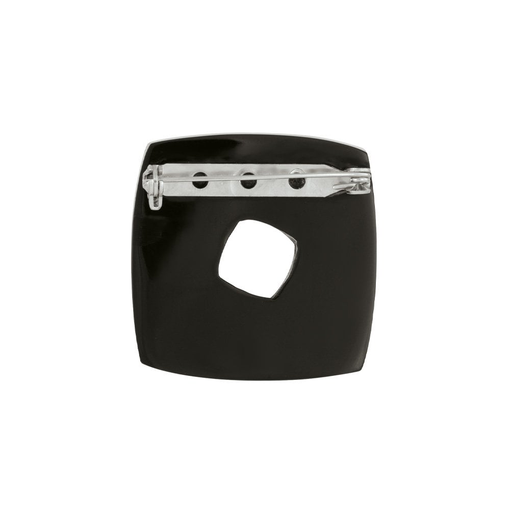 Kite Shades of Gold Silvered Resin Brooch