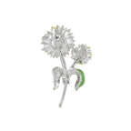 Maximilian Sunflower Yellow Enamel Flower Brooch