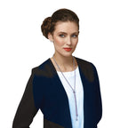 Metallo Silver Tone Lariat Necklace