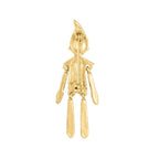 Elvis the Elf Red Enamel Gold Tone Brooch