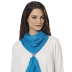 Artiste Clear Crystal Silver Tone Scarf Ring