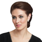 Countess Oval Clear Crystal Gold Tone Stud Pierced Earrings