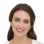 Andromeda Clear Crystal Rose Gold Tone Stud Pierced Earrings